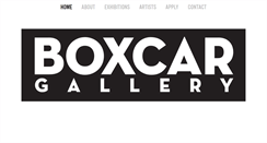 Desktop Screenshot of boxcar-gallery.com
