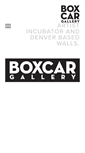 Mobile Screenshot of boxcar-gallery.com