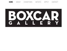 Tablet Screenshot of boxcar-gallery.com